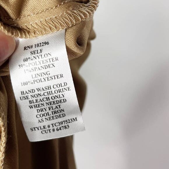 Connected Apparel 10 Black Illusion Lace Nude Cowl Back Sheath Cocktail Dress - Picture 9 of 11